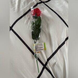 Floral garden light up fiber optic rose